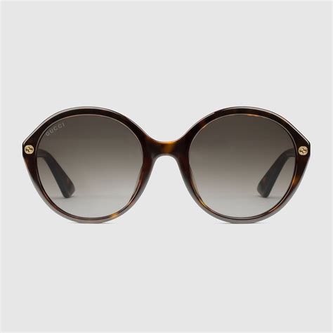 round-frame acetate sunglasses gucci|gucci round sunglasses women's.